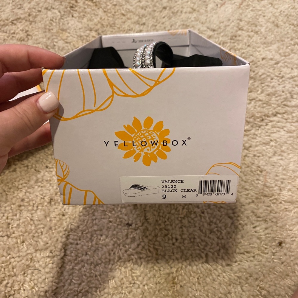 Yellow box flip flop